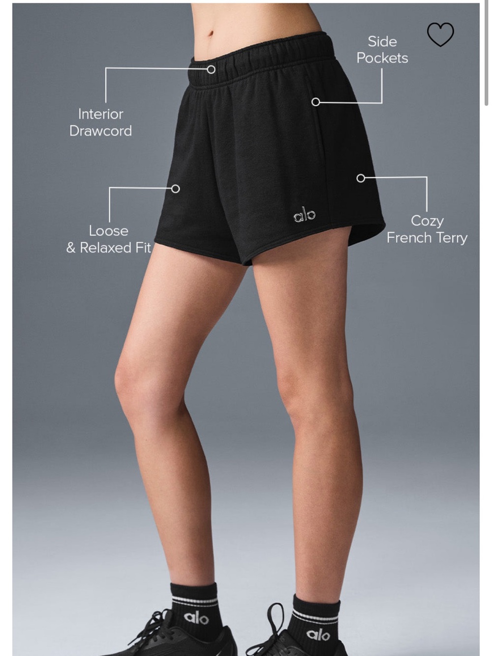 ALO Yoga Women’s Accolade Shorts in Black Large
